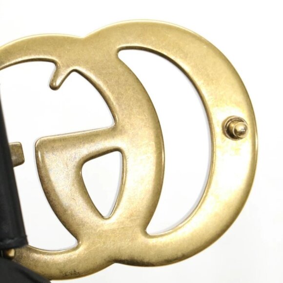 Gucci GG Marmont Web Belt Canvas Leather Size 70X30 - Green/Red/Black/Gold - Picture 11 of 14